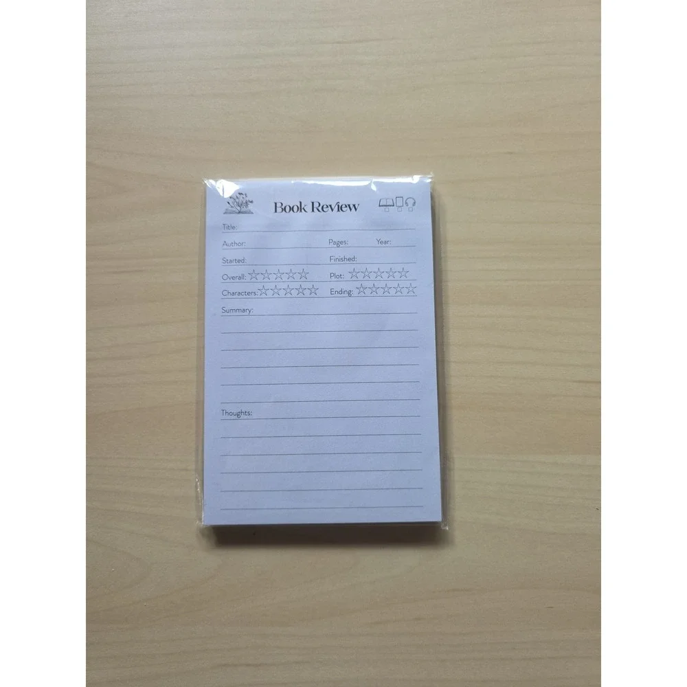 Litjoy‎ Book review notepad